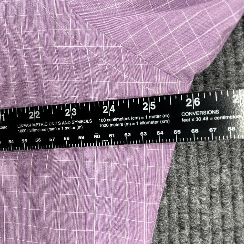 Polo Ralph Lauren Shirt Mens 17 Purple Check Long Sleeve Button Up Andrew Fit